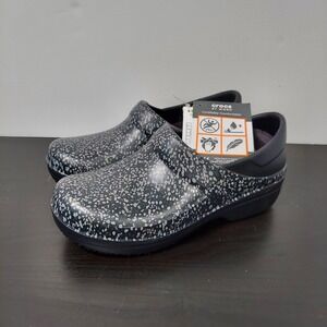 Crocs Shoes Womens Size 6 Black Neria Pro II Graphic Work Clog Slip Resistant